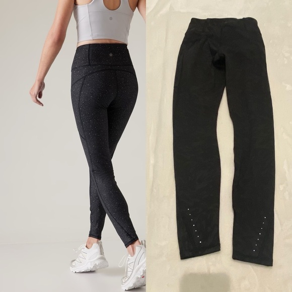 Athleta Rainier High Rise Tight, grey/black camo 16545 - Picture 3 of 16